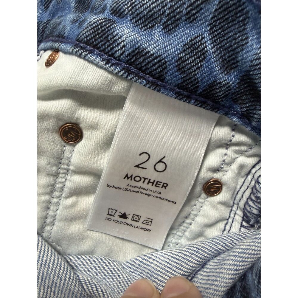 Mother The Tomcat Ankle Sinister Leopard Print Jeans Size 26 - Picture 5 of 13